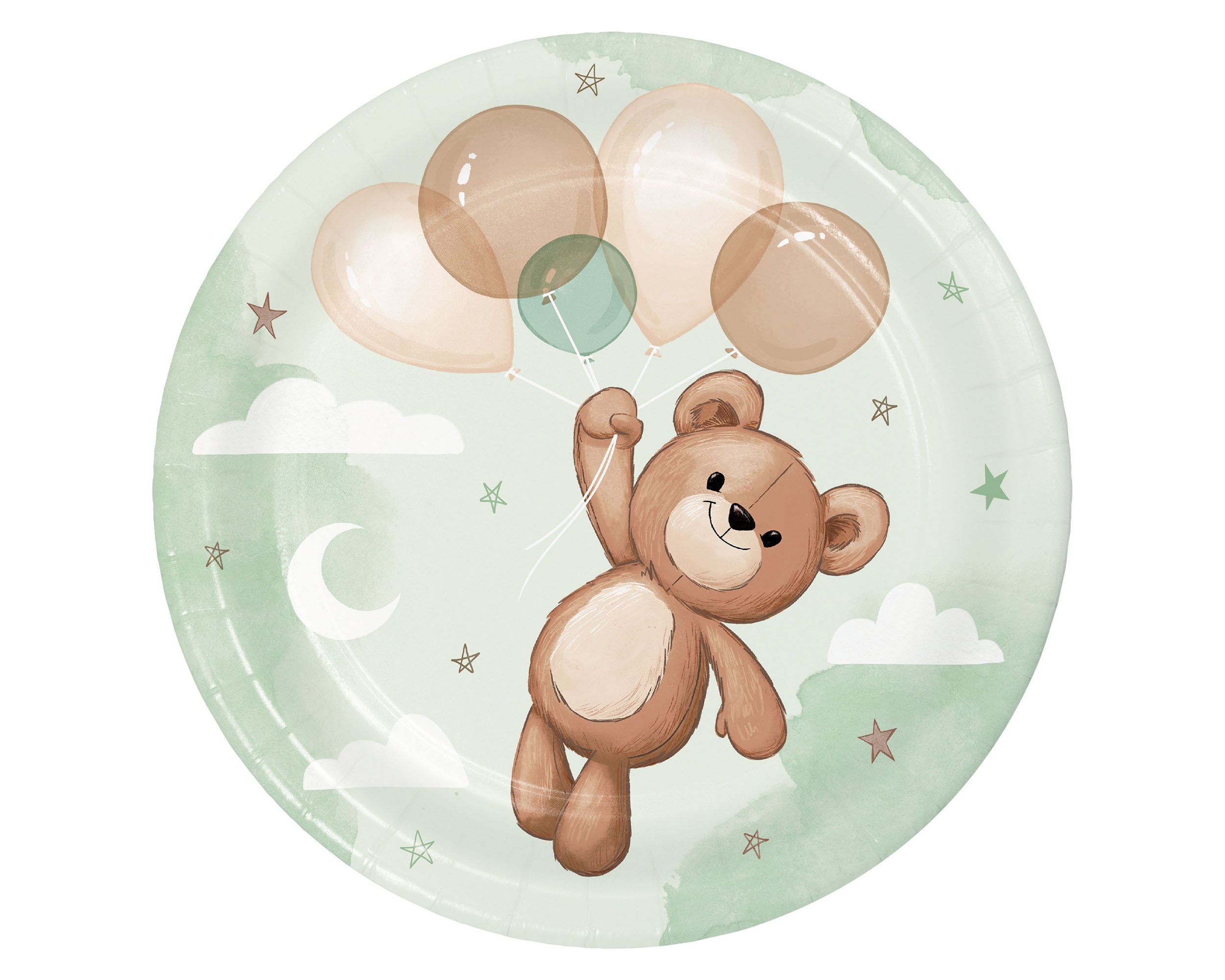 Teddy Bear Party Small Plates We Can Bearly Wait Baby Shower