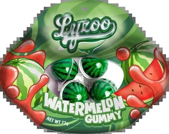 3D-Wassermelonen-Gummis – Augen-Gummis, einzigartige Gummies, 3D-Gummis, Mini-Wassermelonen