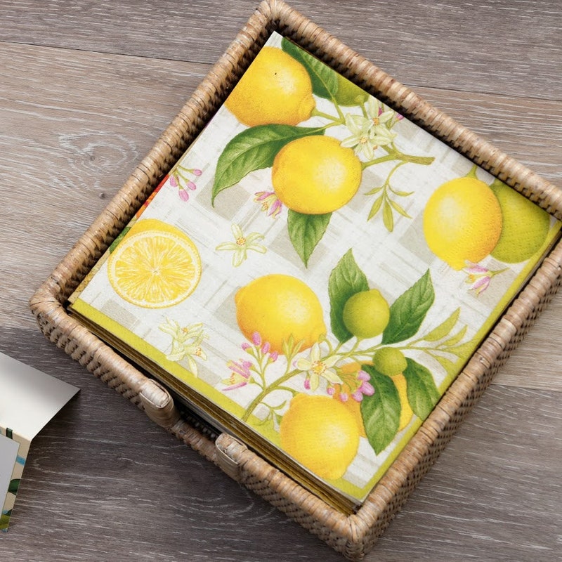 Botanical Lemon Napkins