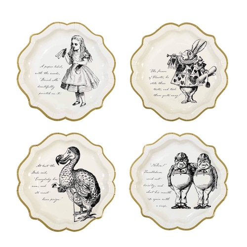 Alice in Wonderland Tea Party Plates Alice Tea Party Plates Etsy