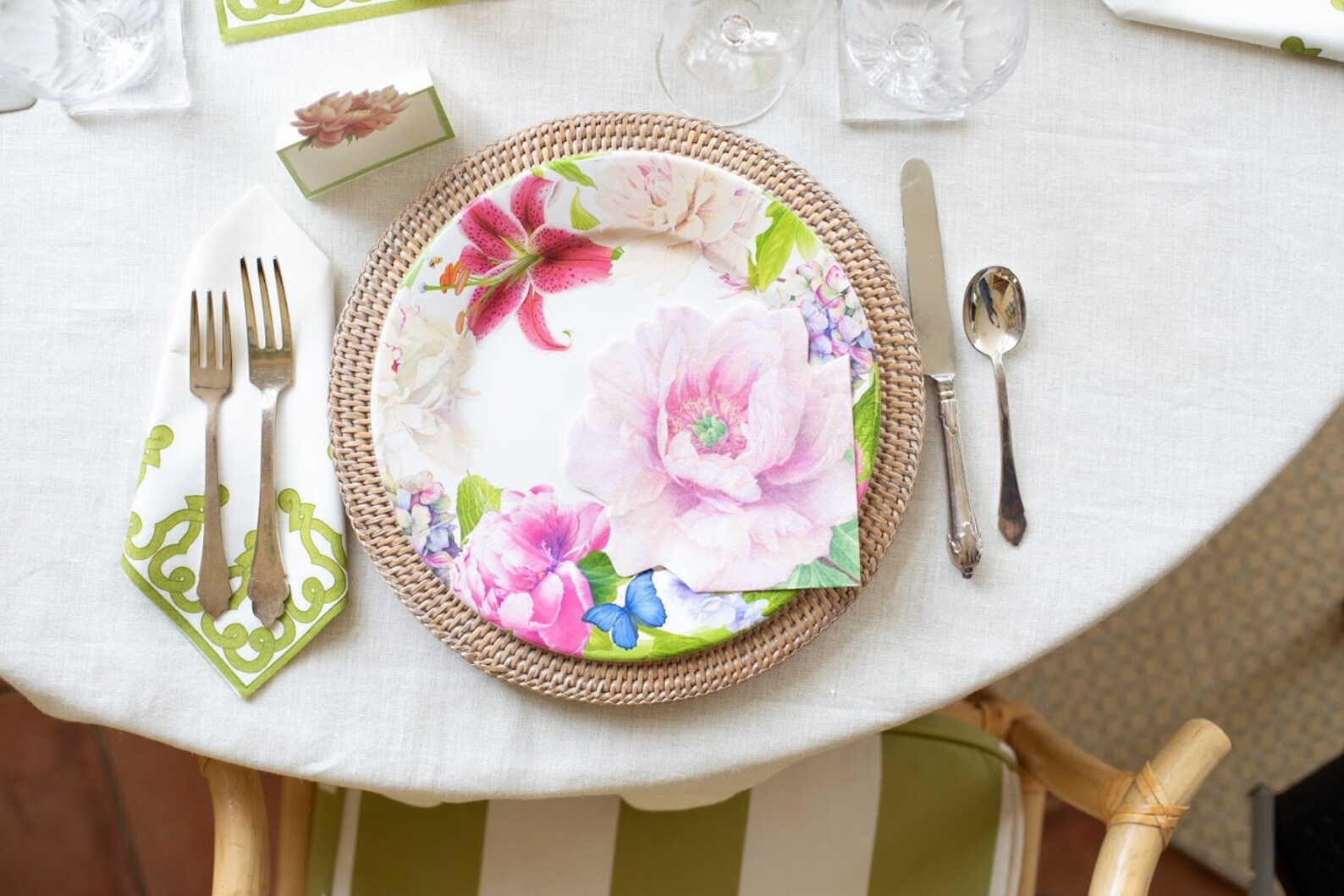 Garden Party Plates Fancy Floral Plates Upscale Floral Etsy