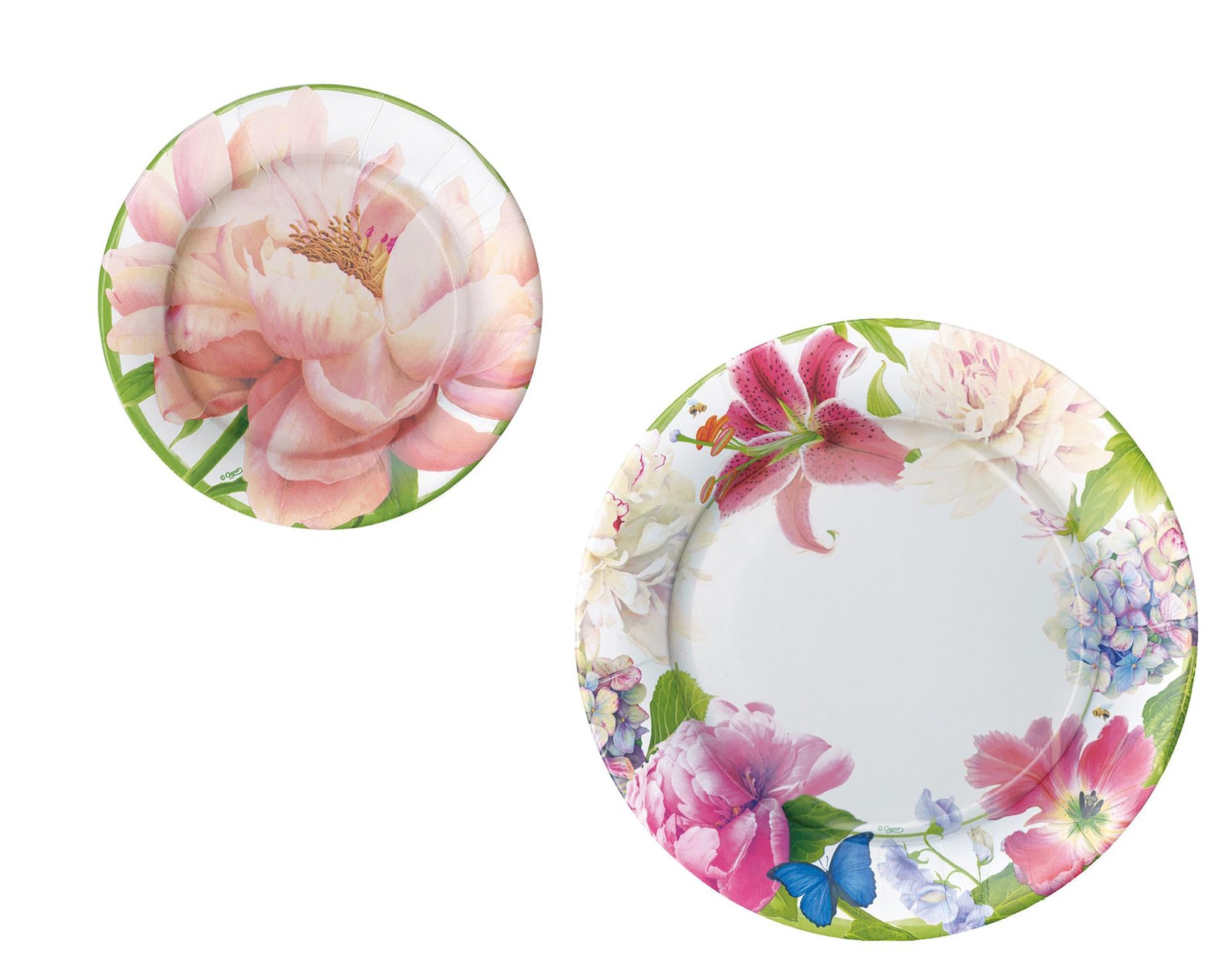 Garden Party Plates Fancy Floral Plates Upscale Floral Etsy