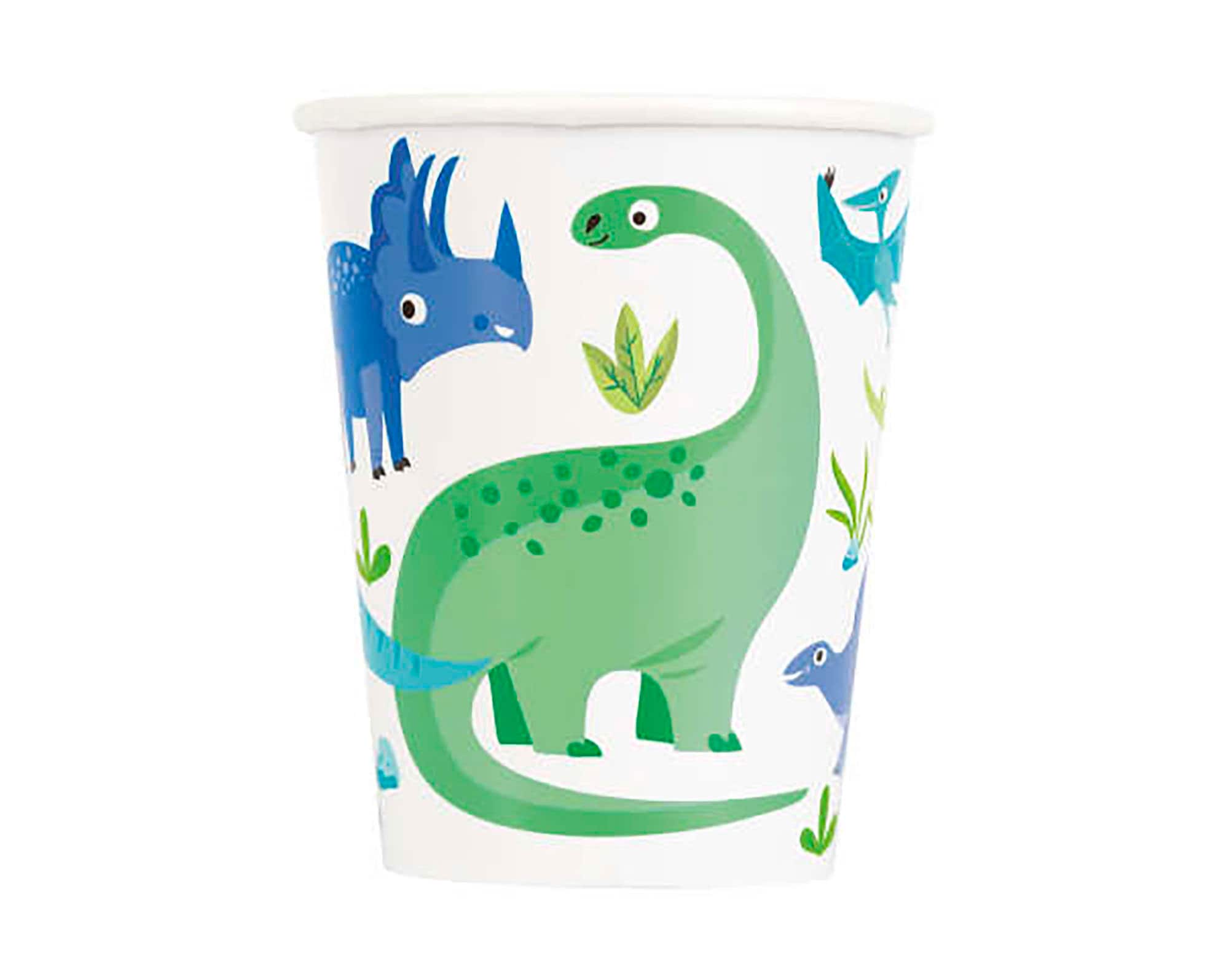 Dinosaur Party Cups Paper Dino Cups Dinosaur Birthday Cups Etsy
