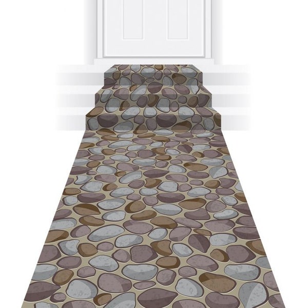 Cobblestone Isle Runner/Medieval Cobblestone Floor Runner