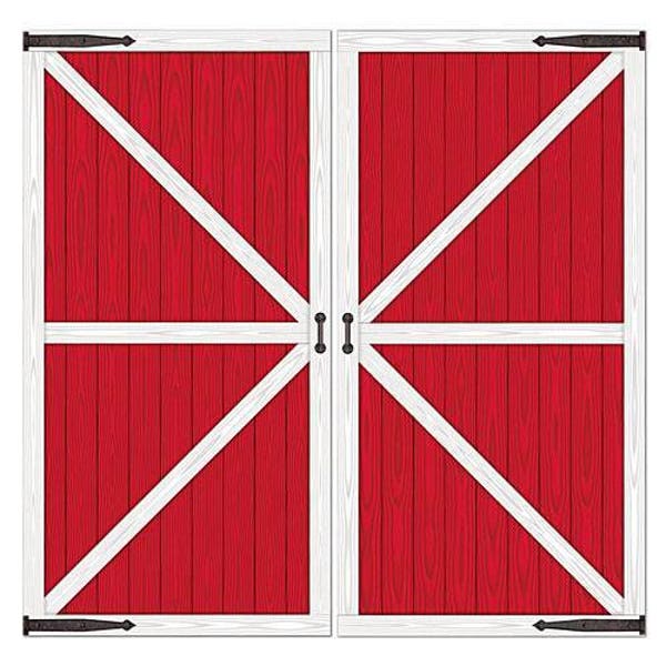 XL Red Barn Door Prop/ Western Party Back Drop/ Farm Birthday Party Photo Booth Scene/ Red Barn Scene Setter/ Farm Birthday Party Decor