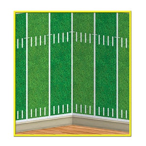 Jumbo Football Field Photo Backdrop, Football Field Photo Backdrop, Football Party Decor