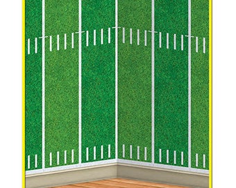Jumbo Football Field Photo Backdrop, Football Field Photo Backdrop, Football Party Decor
