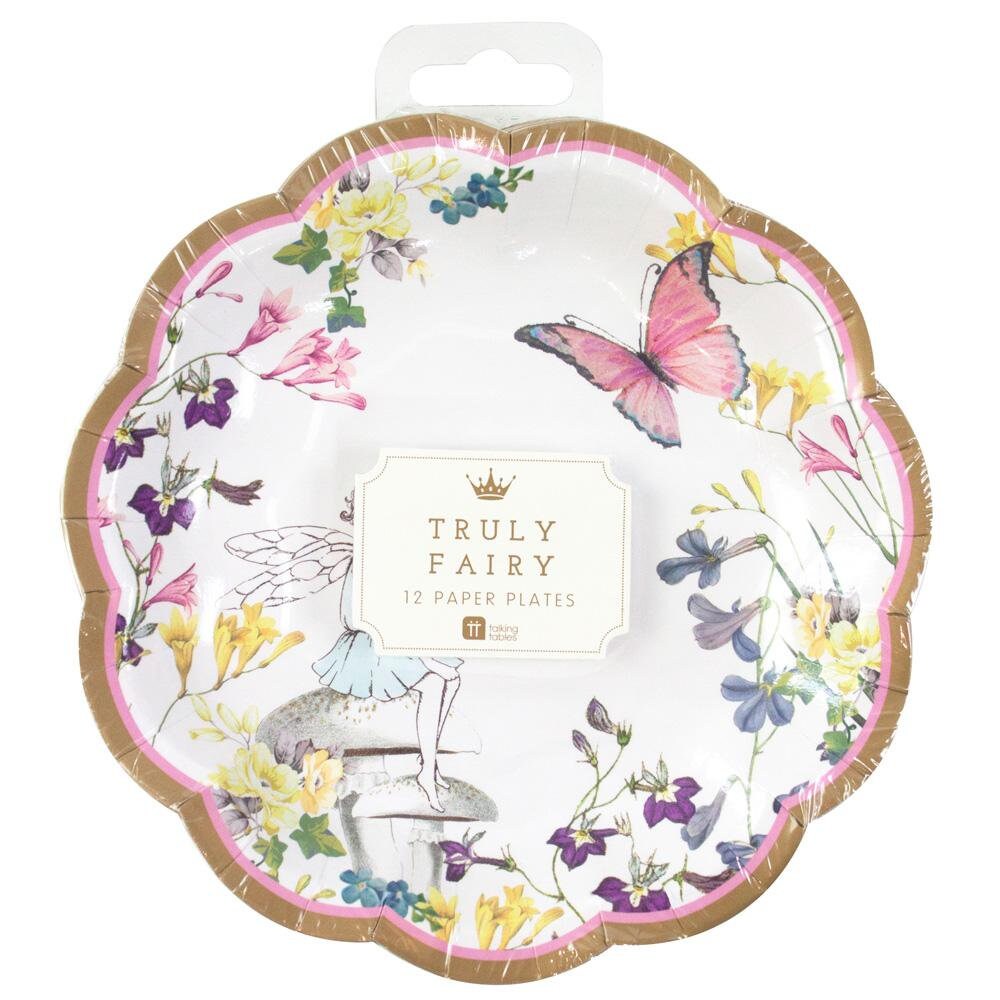 Fairy Garden Party Plates Butterfly Paper Plates Garden Etsy