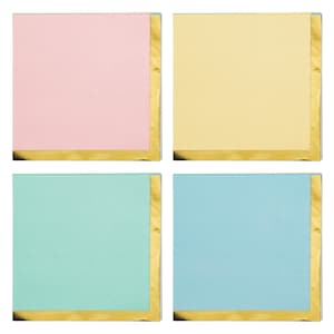 Servilletas de fiesta pastel: cumpleaños de helado, decoración de fiesta, decoración de helado, dos decoraciones dulces, suministros para fiestas de helado, servilletas pastel