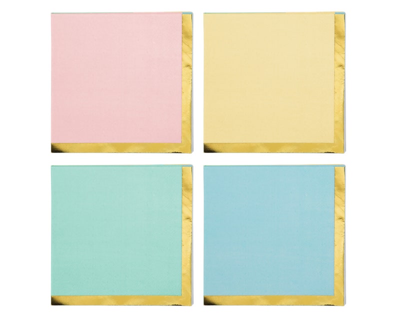 Pastel Party Napkins Ice Cream Birthday Party Decoration Ice Cream Decor Two Sweet Decor Ice Cream Party Supplies Pastel