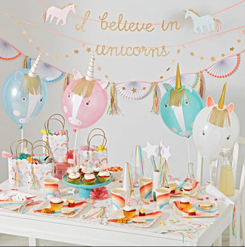 Unicorn Balloons Unicorn Party Favors Unicorn Party Decor Unicorn Balloon Kit Unicorn Balloon Favors