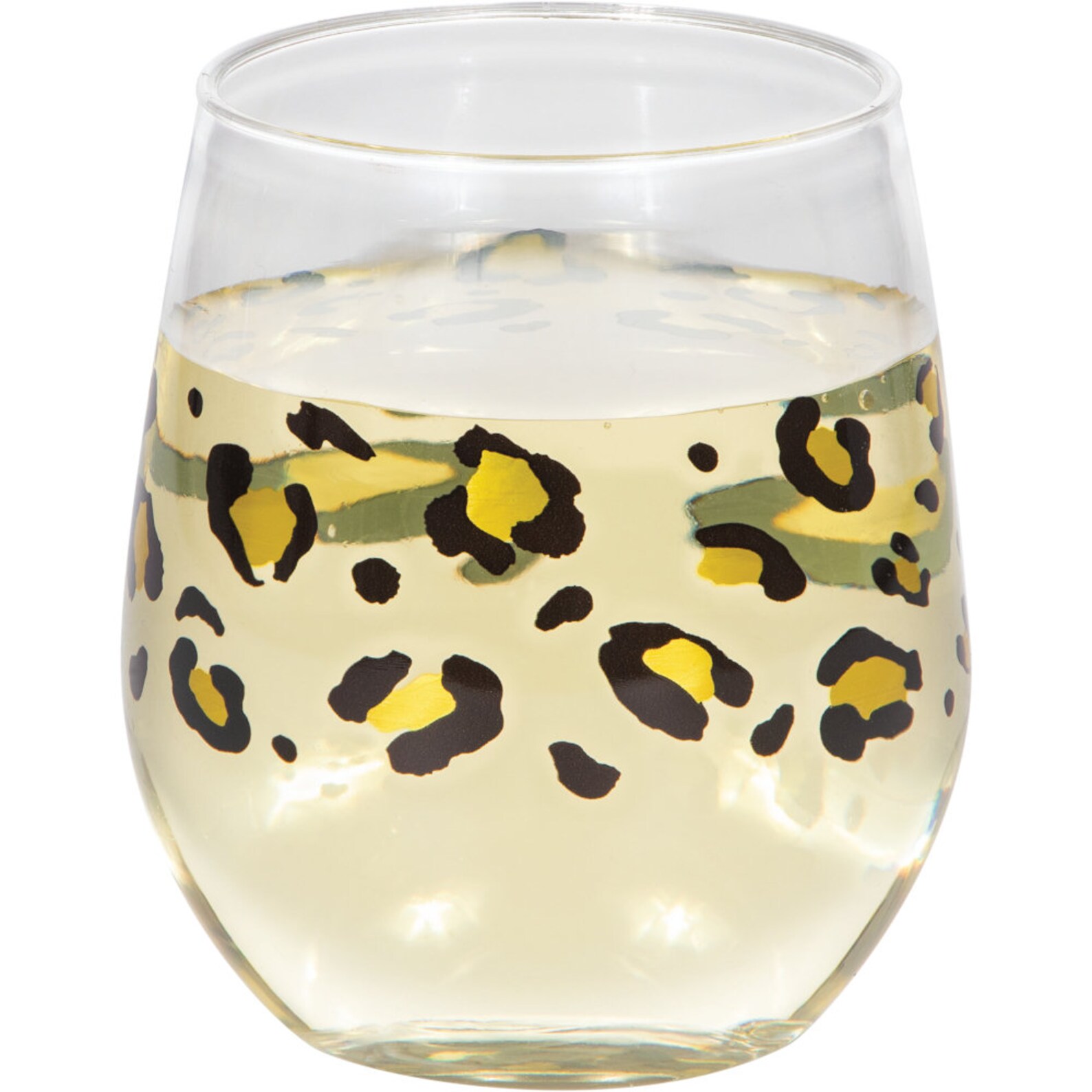 Leopard Print Wine Glasses 6 CT Leopard Print Cups Cheetah Etsy