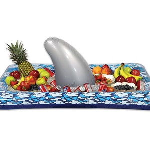 Shark Birthday Drink Cooler- Shark Birthday Decor, Shark Birthday Party, Shark Theme, Shark Party Decor, Shark Decorations, Food Server
