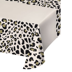 Leopard Print Papier Tischdecker - Leopard Print Tischcover, Gepard Druck TischCover, Tier Druck Dekoration, Gepard Druck Party