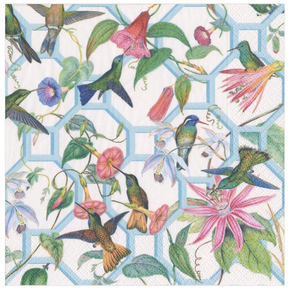 Hummingbird Dinner Napkins Garden Party Garden Wedding Wedding Napkins Retirement Party