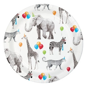 Party Animals Party Plates- Small Party Animal Plates, Party Animal Birthday, Party Animal Party Theme, Party Animal Plates