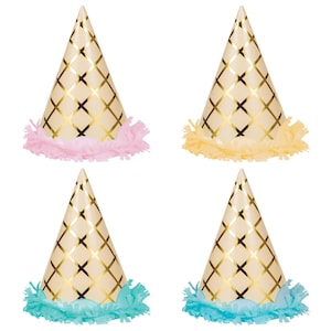 Ice Cream Party Hats- Ice Cream Birthday, Party Decoration, Ice Cream Decor, Two Sweet Decor, Ice Cream Party Supplies