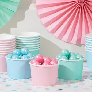 Treat Cups- Multiple Colors, Icecream Cups, Ice Cream Cups, Treat Cups for Parties, Treat Cups for Food, Soup Cups, Snack Cups
