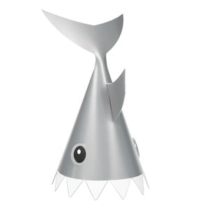 Shark Party Hats- Shark Birthday Hats, Jawsome Party Decor, Shark Birthday Party, Shark Theme, Shark Party Decor, Shark Decorations
