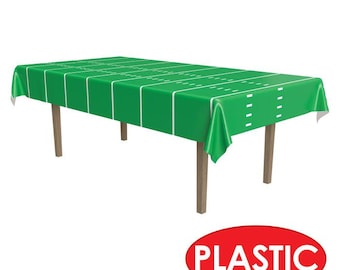Football Party Table Cover, Football Field Table Cover, Football Party Decor