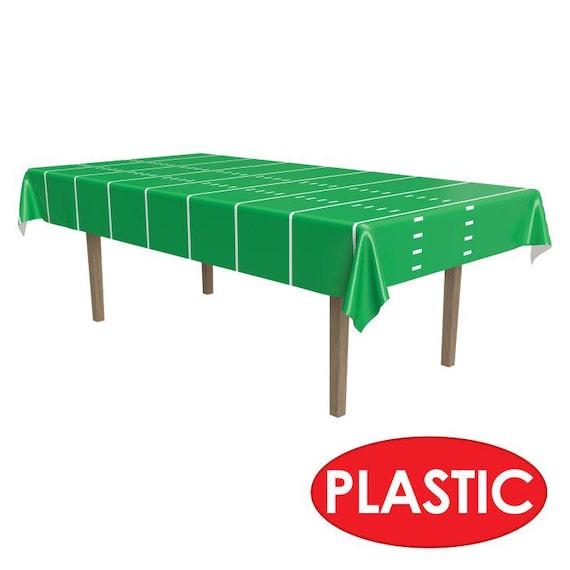 Football Party Table Cover, Football Field Table Cover, Football Party Decor
