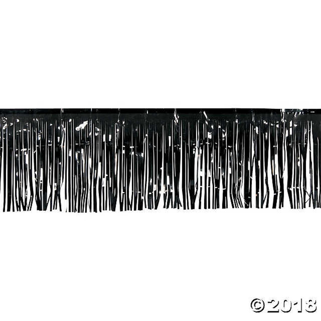 Black Party Curtain 2.5m/8ft Length 90cm/35inch Width Black