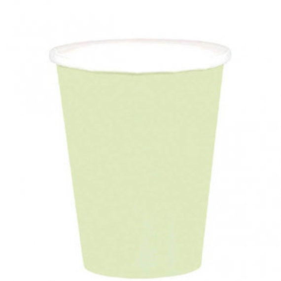 Sage Green Paper Cups Sage Cups Bridal Shower Table Cups Etsy