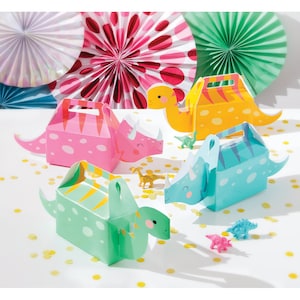 女の子の恐竜パーティーの記念品 - ピンクの恐竜の装飾、女の子の恐竜の誕生日、パーティーの装飾、女の子の恐竜の誕生日、恐竜の記念品ボックス
