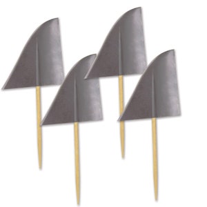 Shark Party Cupcake Picks- Shark Birthday, Jawsome Party Decor, Shark Birthday Party, Shark Theme, Shark Party Decor, Shark Fin Picks