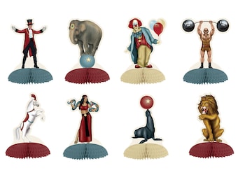 Vintage Circus Mini Table Centerpieces/ Circus Party Centerpiece/ Vintage Circus Party Decor/ Circus Party