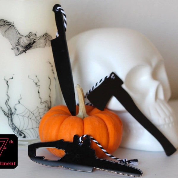 Set of Weapon Ornaments, Halloween Decoration for Halloween Tree