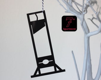 Guillotine Ornament, Halloween Ornament for Halloween Tree