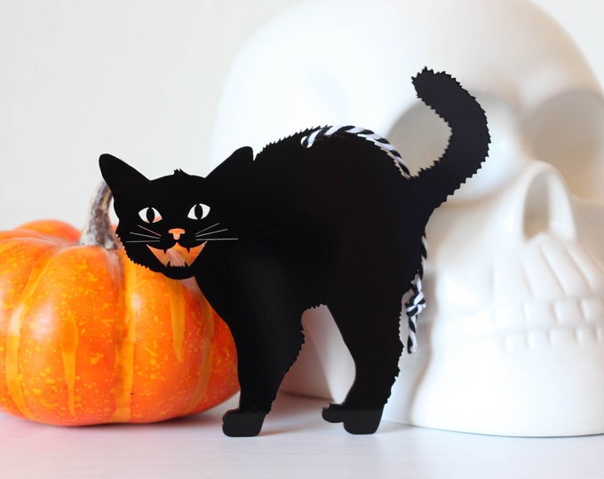 Cat Ornament for Halloween Tree Etsy