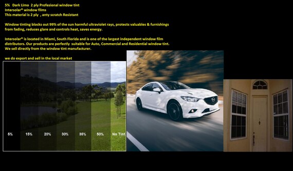 Professional Window Tint Film By The Roll 30 Etsy