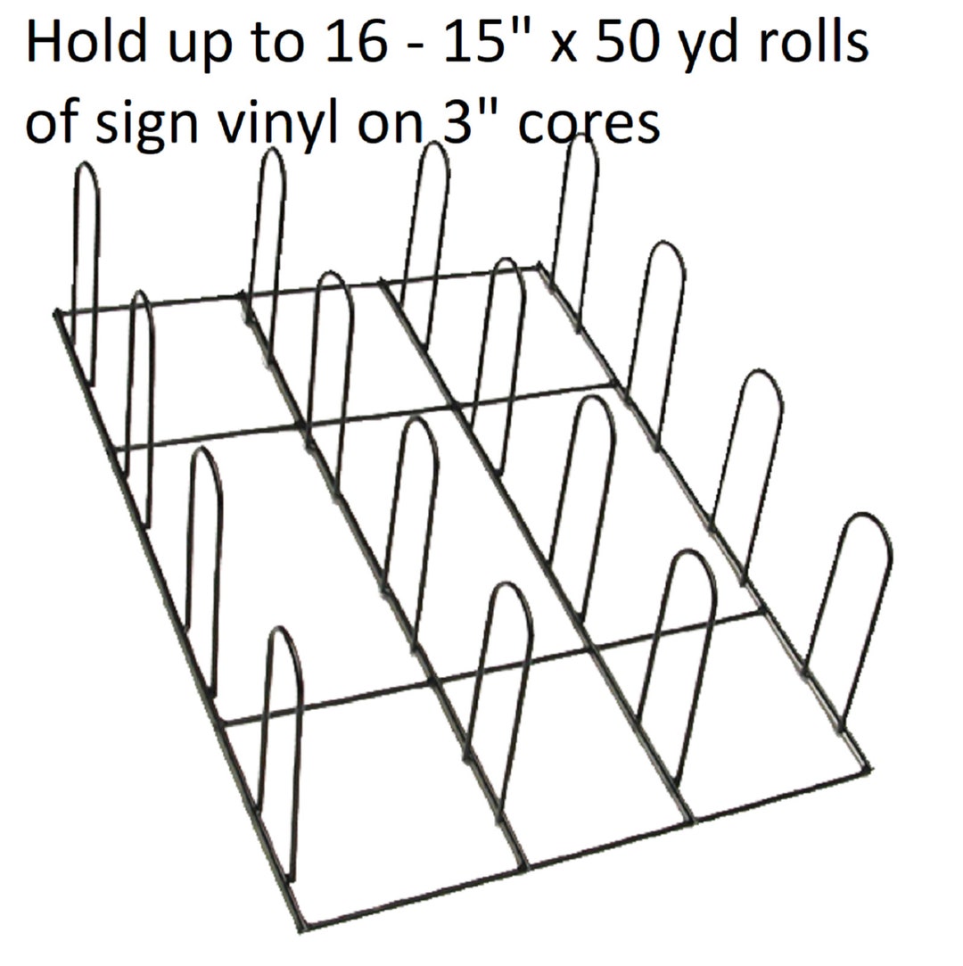 Vinyl Roll Rack Wall Mount Storage Window Tint Sign Made is Etsy
