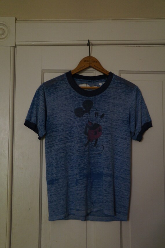 1970s mickey mouse ringer tee