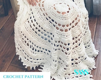 Dreamy Days Ronde Plaid **HAAKPATROON**
