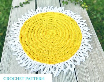 Lieve Daisy Placemat haakpatroon