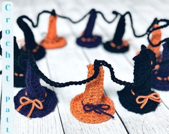 Wicked Witch Hat Bunting ~ CROCHET PATTERN ~ PDF Download