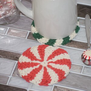 Peppermint Candy Coaster Coaster CROCHET PATTERN image 7