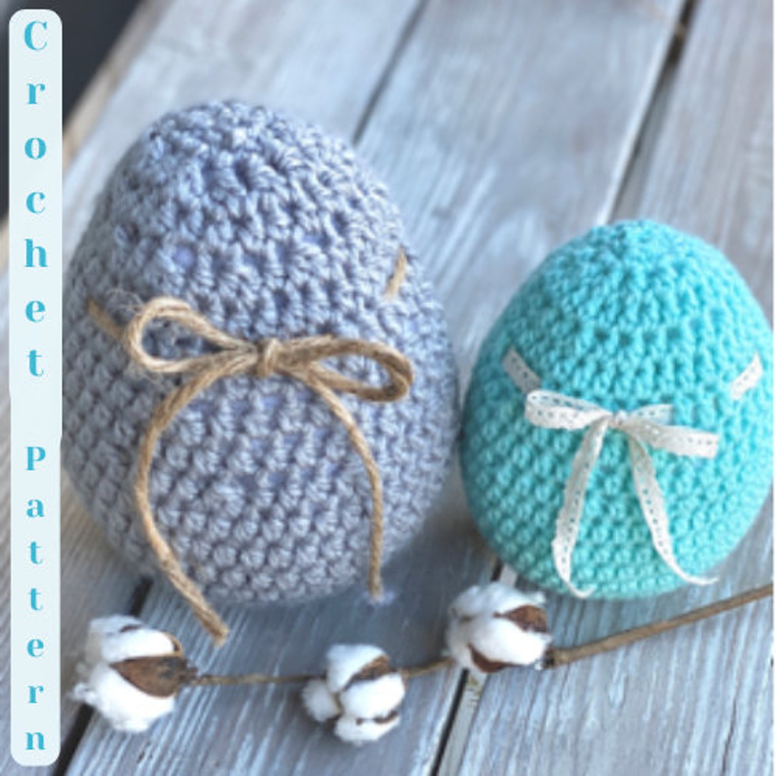 Crochet PATTERN ~ Jumbo Easter Egg Crochet Pattern ~ Beginner Pattern ...