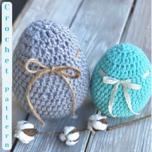Crochet PATTERN ~ Jumbo Easter Egg Crochet Pattern ~ Beginner Pattern ~ Digital PDF Download ~ DIY Crochet Easter Egg ~ Easter Decor