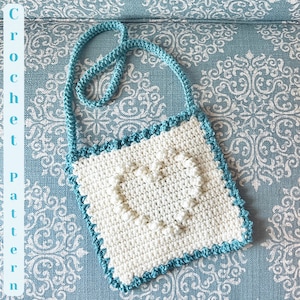 Sweetheart Purse ~ Tote ~ Valentine crochet ~ Valentine Purse ~ CROCHET PATTERN