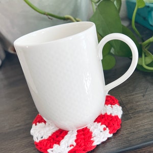 Peppermint Candy Coaster Coaster CROCHET PATTERN image 5