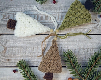 Patroon gehaakt kerstboomornament | Eenvoudig kerstornament | Kerstdecoratie boerderij | Gehaakte pdf voor beginners