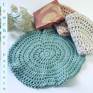 Don&#39;t Be Square Washcloth - Crochet Washcloth - Crochet Dishcloth - Crochet Tutorial - Beginner Crochet - Round Washcloth - CROCHET PATTERN