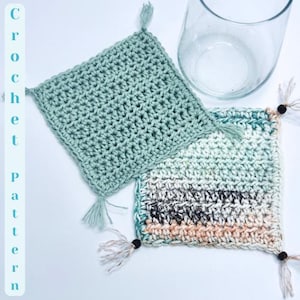 Beginner HDC Coaster - Quick Crochet Pattern - Easy Crochet Pattern  - Crochet Coaster - Coaster Tutorial