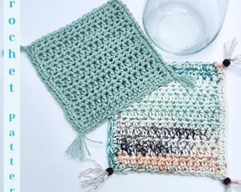 Beginner HDC Coaster - Quick Crochet Pattern - Easy Crochet Pattern  - Crochet Coaster - Coaster Tutorial