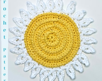 Darling Daisy Hot Pad - Snel haakpatroon - Lente haak - Haak voor thuis ~ HAAKPATROON ~ Gehaakte Hot Pad ~ Gehaakte pannenlap