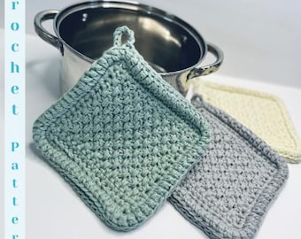 Everyday Hot Pad - Snel haakpatroon - Eenvoudig haakpatroon - Gehaakte pannenlap - Hot Pad-tutorial